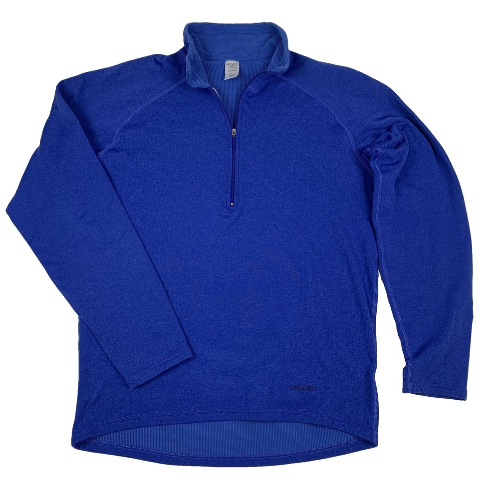 VTG Patagonia Polartec Midweight 1/4 Zip Blue Pullover Mens Medium 41600S6
